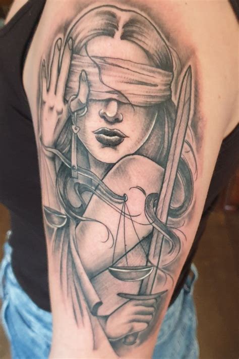 lady justice tattoo